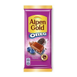 AG Chocolate Bar with Blueberry Filling and Oreo Cookie Pieces/19x85g