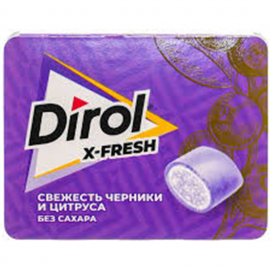 Dirol X Fresh Blueberry and Citrus Chewing Gum/12x16g