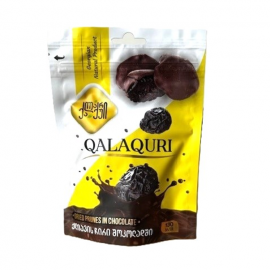 QALAQURI Dried black plums with chocolate glaze/30x130gr