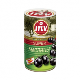 Black Olives Pitted/12x370ml
