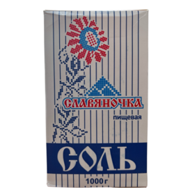 Slavyanochka Table Salt Non-Iodized/15x1000g