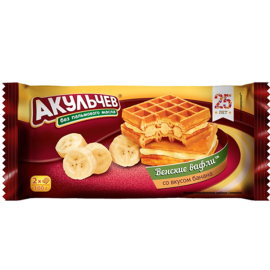 Akulchev Waffle Banana/22x100g