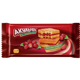Akulchev Waffle Strawberry/22x100g