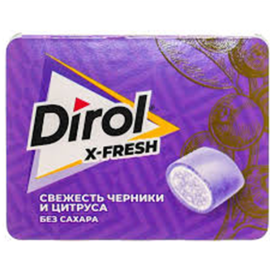 Dirol Gum Blueberry Citrus/12x16g