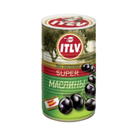 ITLV Black Olives Pitted/12x370ml