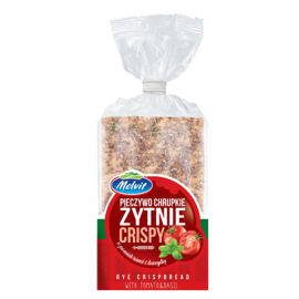 Melvit Crispy Tomato & Basil Clipbag/10x130g