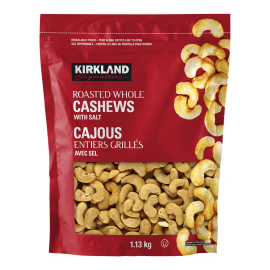 Kirkland Signature Roasted Whole Cashews With Salt 1.13 kg