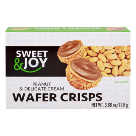 Sweet&Joy Wafer Crisps Cream & Peanut/21x110g