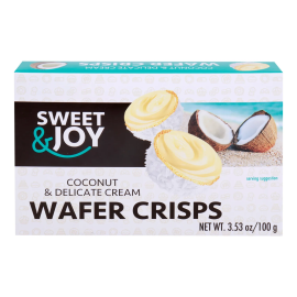Sweet&Joy Wafer Crisps Cream & Coconut/21x110g