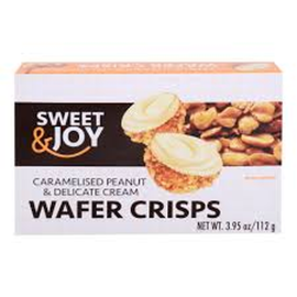 Sweet&Joy Wafer Crisps Cream & Peanut Cameralized/21x112g