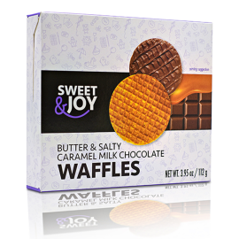 Sweet&Joy Waffles Butter & Caramel Milk Chocolate/14x112g