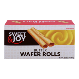 Sweet&Joy Wafer Rolls Butter/16x100g