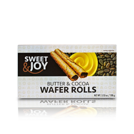 Sweet&Joy Wafer Rolls Butter & Cocoa/16x100g