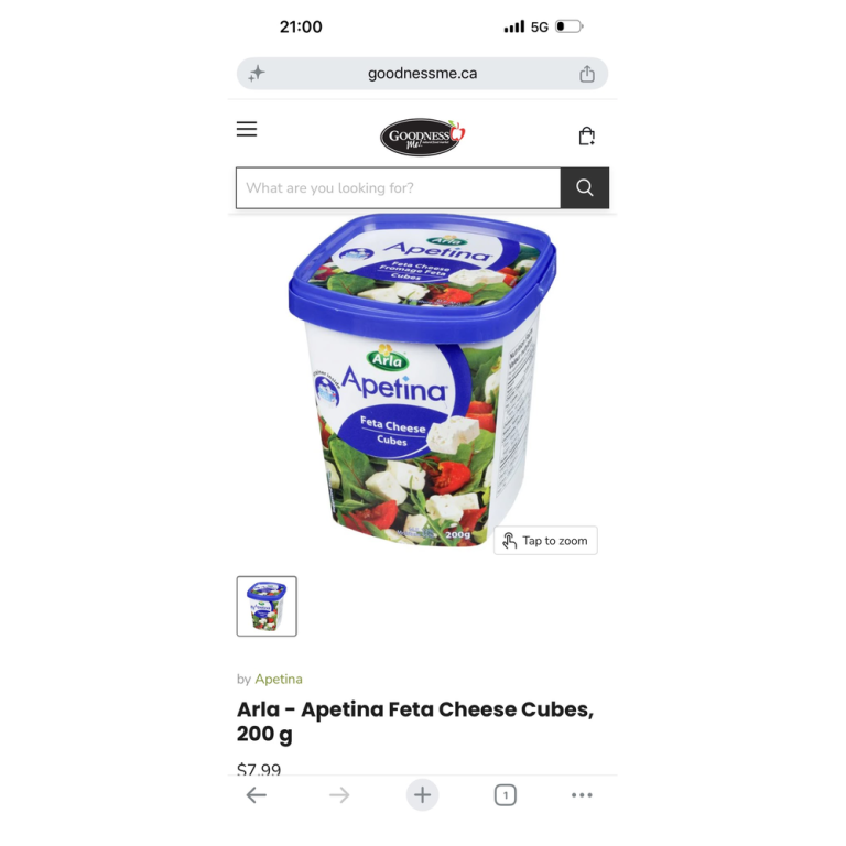 Arla - Apetina Feta Cheese Cubes, 200 g