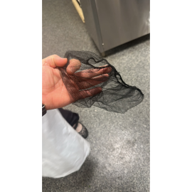 SAFE-T WEAR - 24IN BLACK INVISIBLE NYLON HAIR NET 100CT