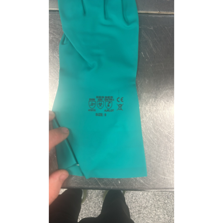 ANSELL - GREEN NITRILE LARGE GLOVES SIZE 10 1PAIR