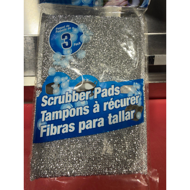 Ordered as: scrubber pads photo Photo-backed item. Choose the smallest available pack.