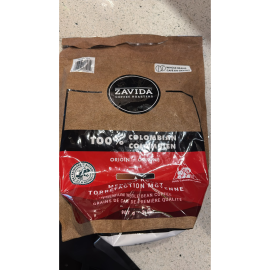 Zavida 100% Colombian Premium Whole Bean Coffee, 2.268 kg